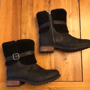 Ugg Blayre II Black Boots Size 8